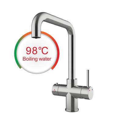 Small pressureless 3 in 1 square instant hot water faucet for home